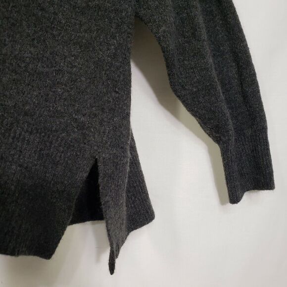 Victoria's Secret Womens Sweater Size Small Pullover Drawstring Hoodie Charcoal - Picture 6 of 9